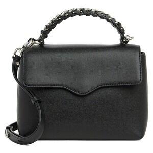Rebbca Minkoff Flap Black Everyday Crossbody Silver Accent Bag Quality